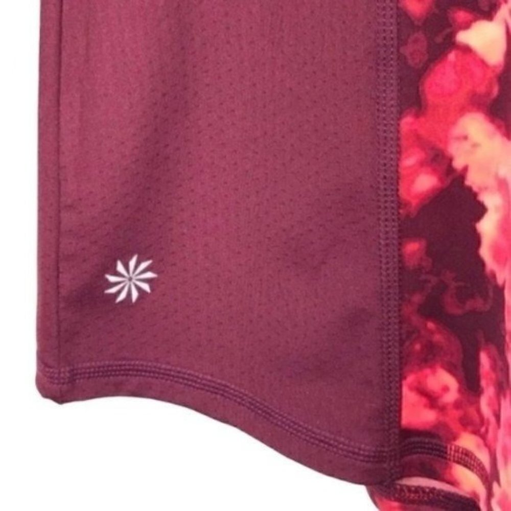 Athleta Runway long sleeve workout running top red pink size XL Style#964270 - Picture 3 of 8